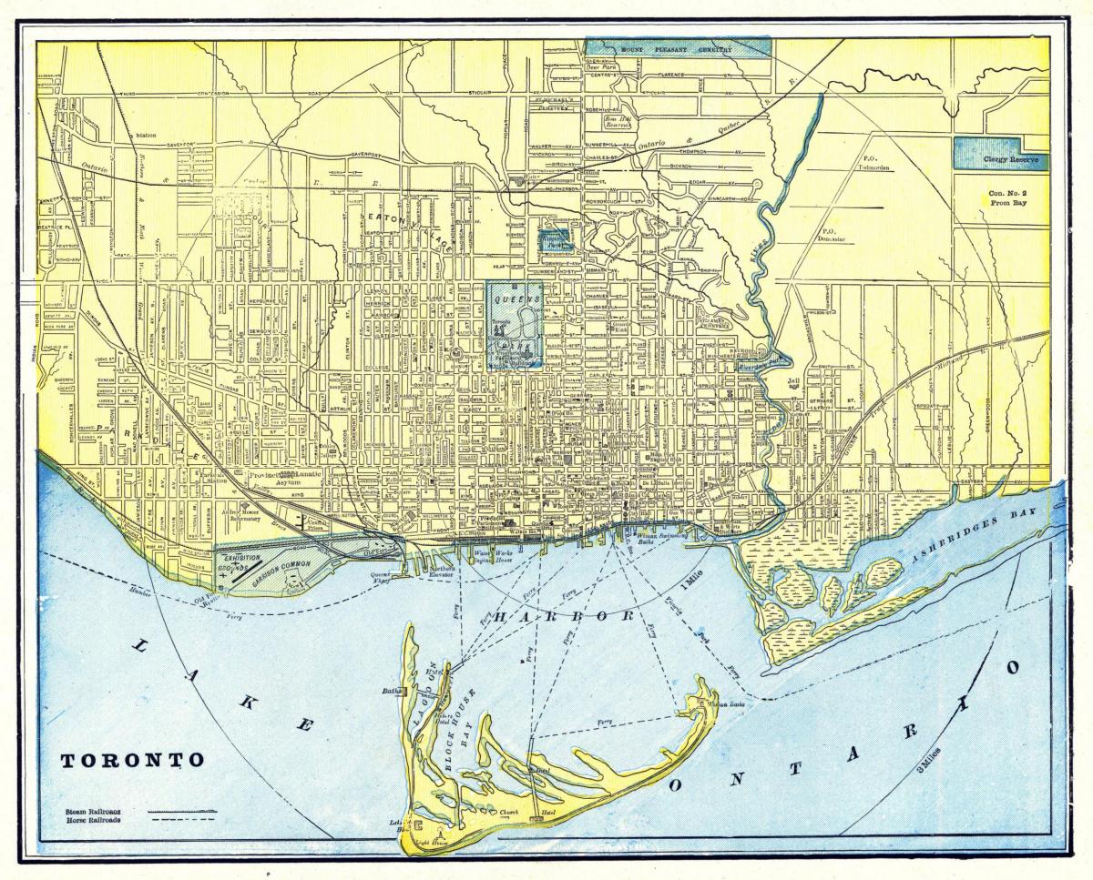 stara mapa Toronto