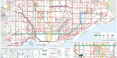 TTC autobus Toronto mapa
