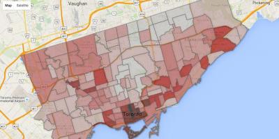 Przestępstwo mapie Toronto