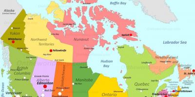 Kanada mapa Toronto
