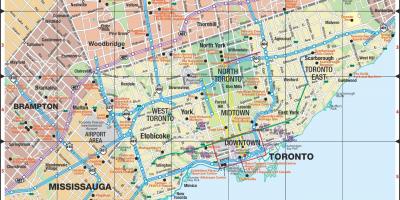 Mapa miasta Toronto