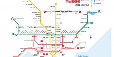 Tramwaj mapie Toronto
